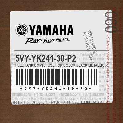 5VY-YK241-30-P2 FUEL TANK COMP. | Use for Color Black Metallic X ( SMX / 0903 )