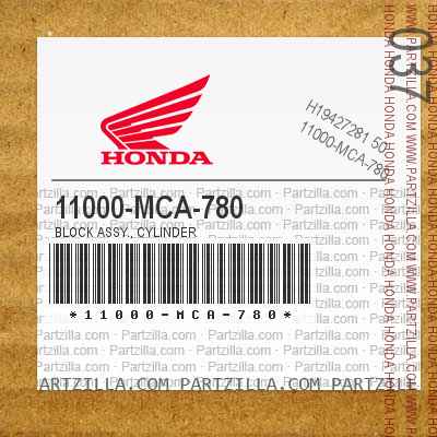 11000-MCA-780 BLOCK ASSY., CYLINDER