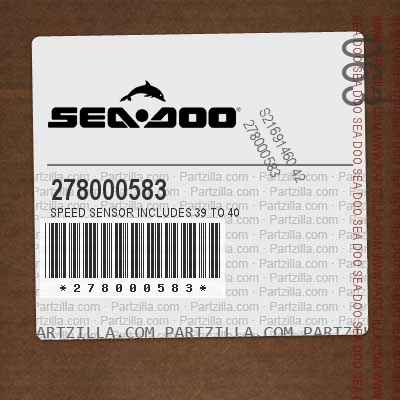 278000583 Speed Sensor Includes 39 to 40