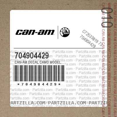 704904429 CAN-AM Decal Camo Model