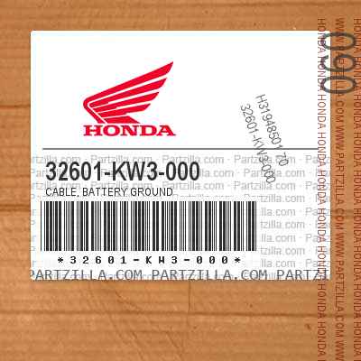 32601-KW3-000 CABLE, BATTERY GROUND