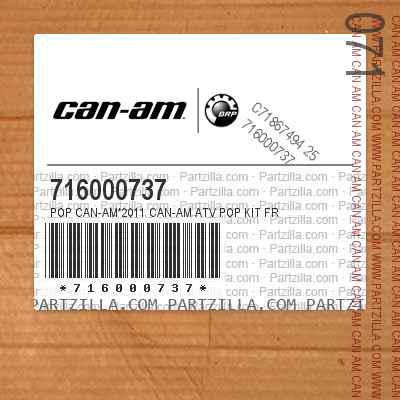 716000737 POP CAN-AM*2011 CAN-AM ATV POP KIT FR                                                                