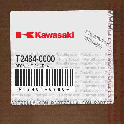 T2484-0000 DECAL KIT, PK OF 14                                                                                  
