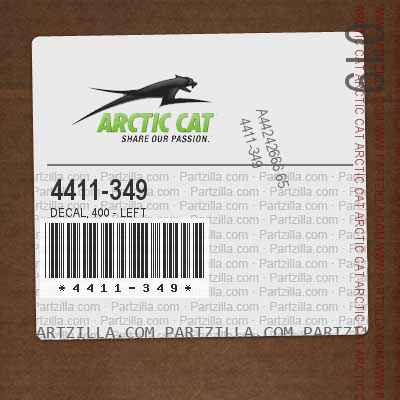 4411-349 Decal, 400 - Left