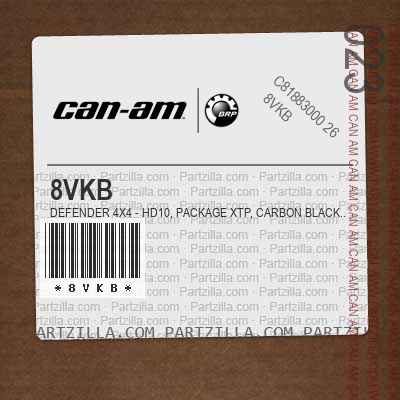 8VKB Defender 4X4 - HD10, Package XTP, Carbon Black.. North America