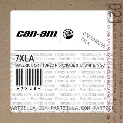 7XLA Maverick 4X4 - Turbo R, Package STD, White, Visco-Lok.. North America
