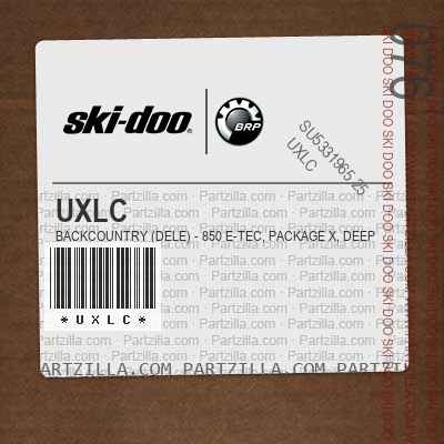 UXLC BACKCOUNTRY (DELE) - 850 E-TEC, Package X, Deep Black, Deep Black.. North America