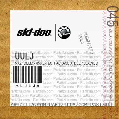 UULJ MXZ (DELE) - 850 E-TEC, Package X, Deep Black, Deep Black.. North America