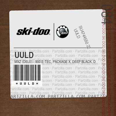 UULD MXZ (DELE) - 850 E-TEC, Package X, Deep Black, Deep Black.. North America