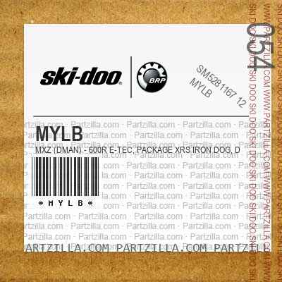 MYLB MXZ (DMAN) - 600R E-TEC, Package XRS Iron Dog, Deep Black, Deep Black.. Europe