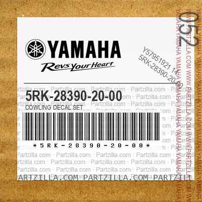 5RK-28390-20-00 COWLING DECAL SET