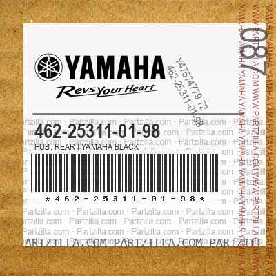 462-25311-01-98 HUB, REAR | YAMAHA BLACK