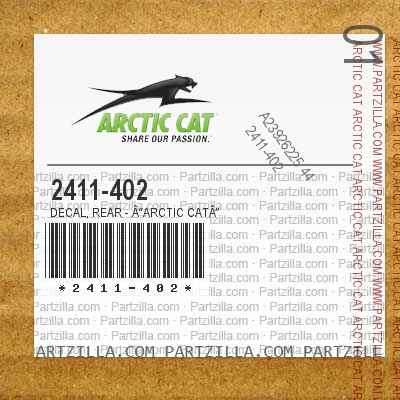 2411-402 Decal, Rear - Arctic Cat