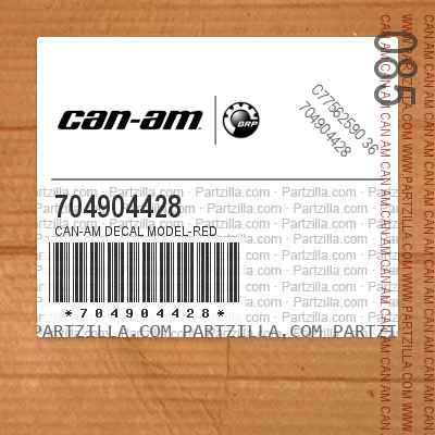 704904428 CAN-AM Decal Model-Red