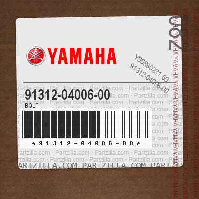 Yamaha 91312-04006-00 BOLT