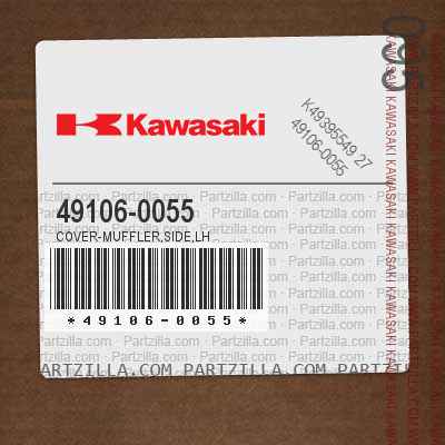 Kawasaki 49106-0055 - MUFFLER COVER | Partzilla.com