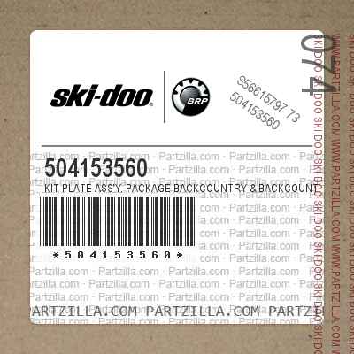 504153560 Kit Plate Ass'y. Package BackCountry & BackCountry X