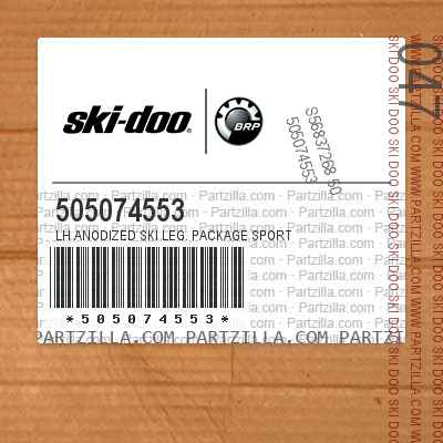 505074553 LH Anodized Ski Leg. Package Sport