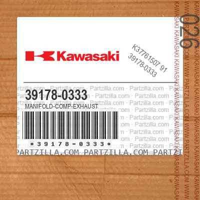 Kawasaki 39178-0333 - EXHAUST MANIFOLD | Partzilla.com