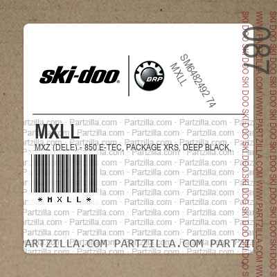 MXLL MXZ (DELE) - 850 E-TEC, Package XRS, Deep Black, Deep Black.. North America