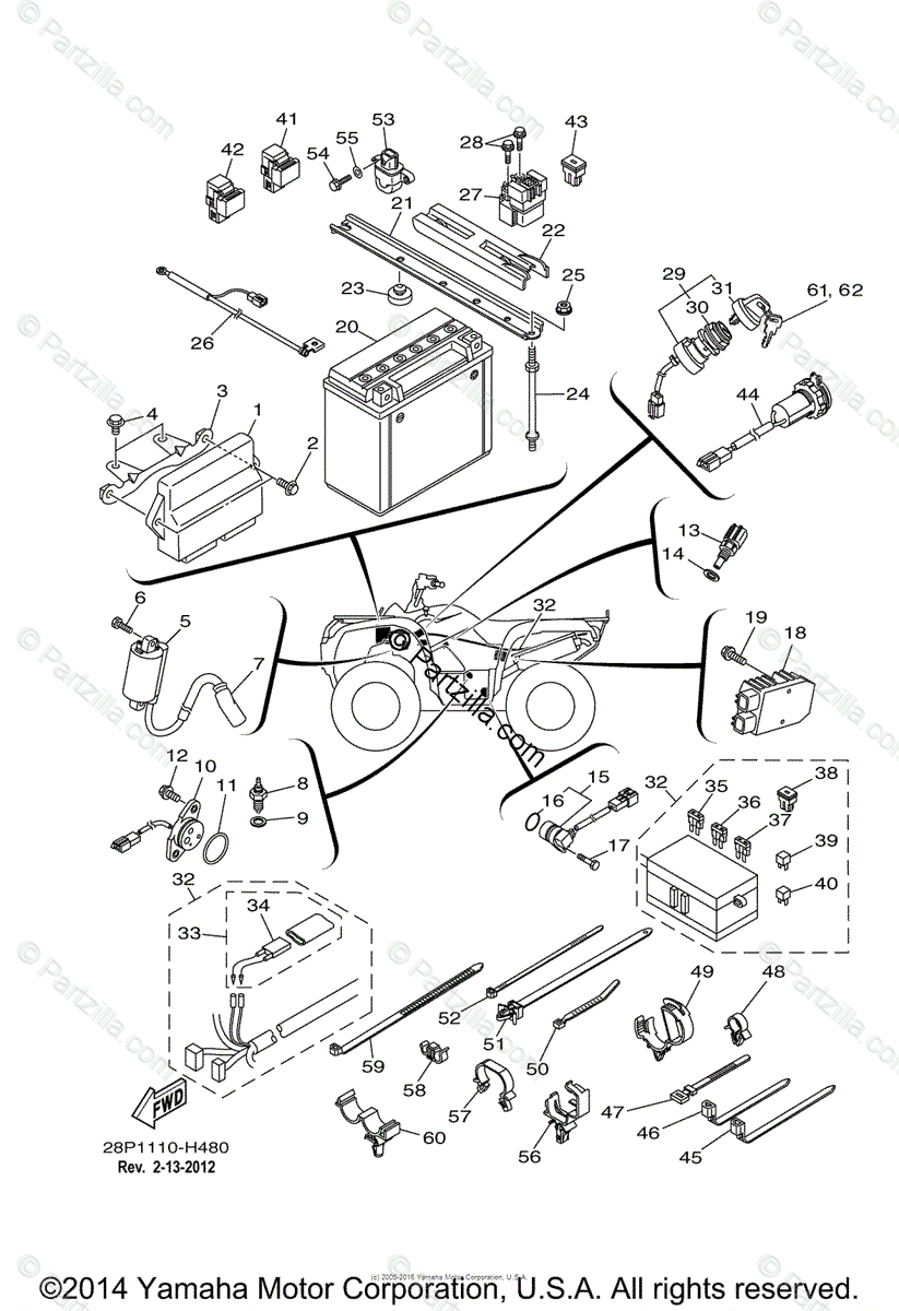 2008 Yamaha Grizzly 350 Wiring Diagram - Wiring Diagram