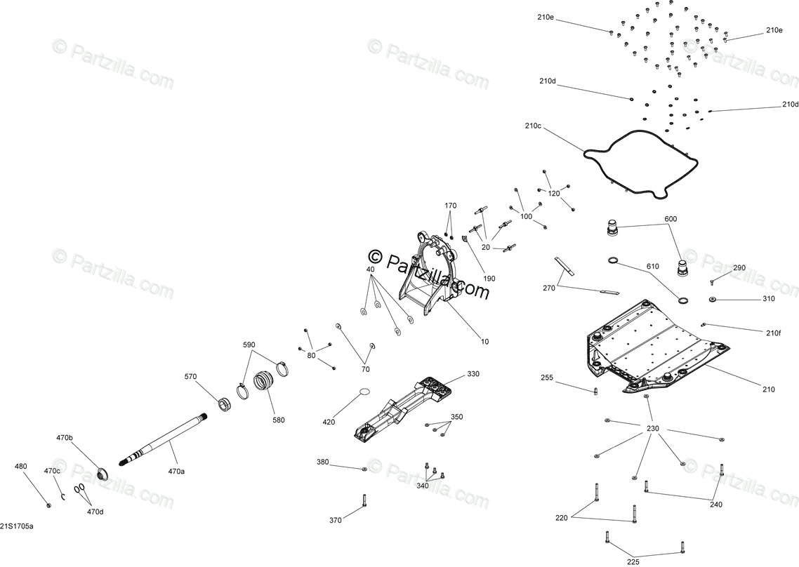 Sea-Doo 2017 RXP X 300 OEM Parts Diagram for Propulsion - All 