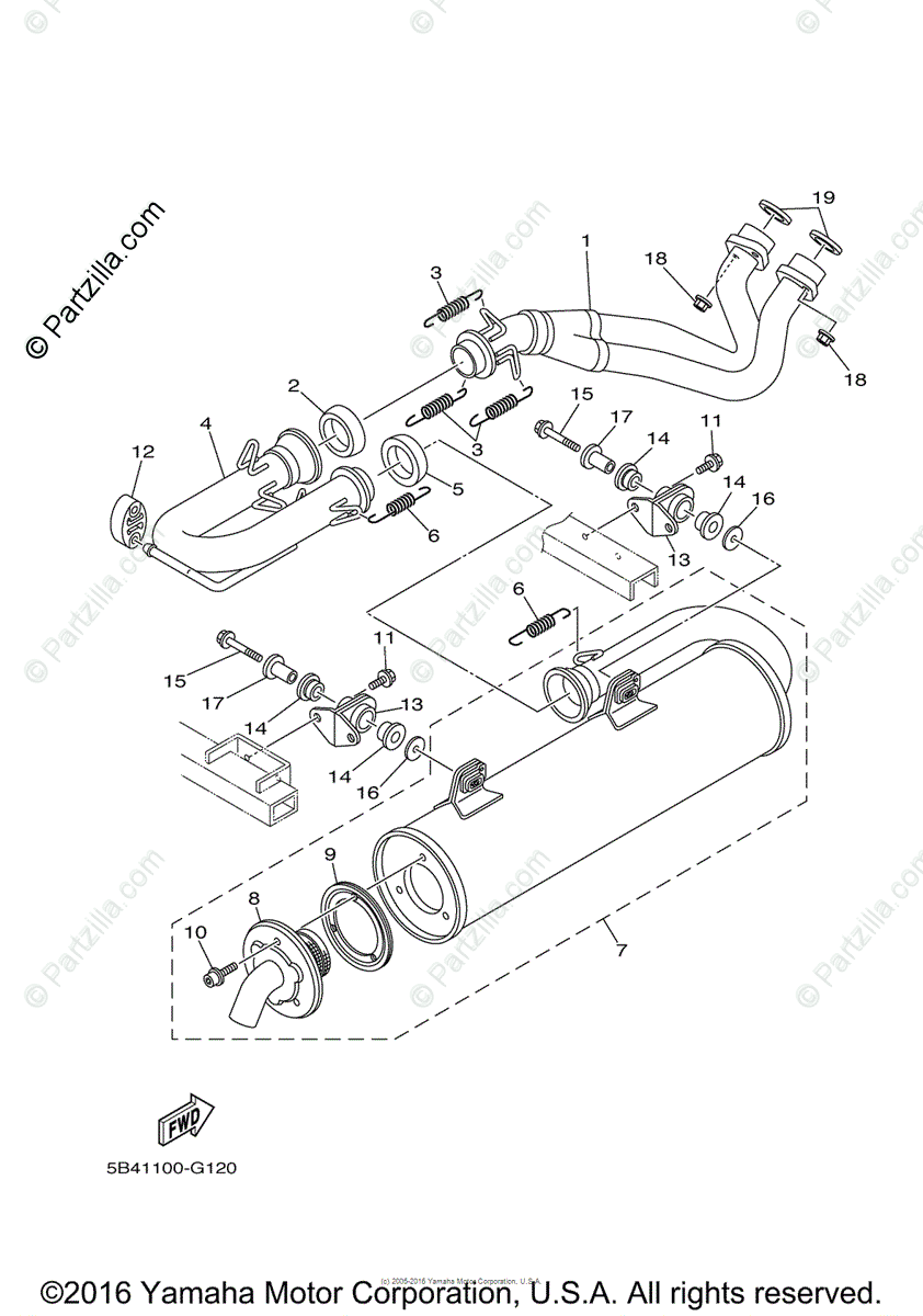 yamaha-side-by-side-2012-oem-parts-diagram-for-exhaust-partzilla