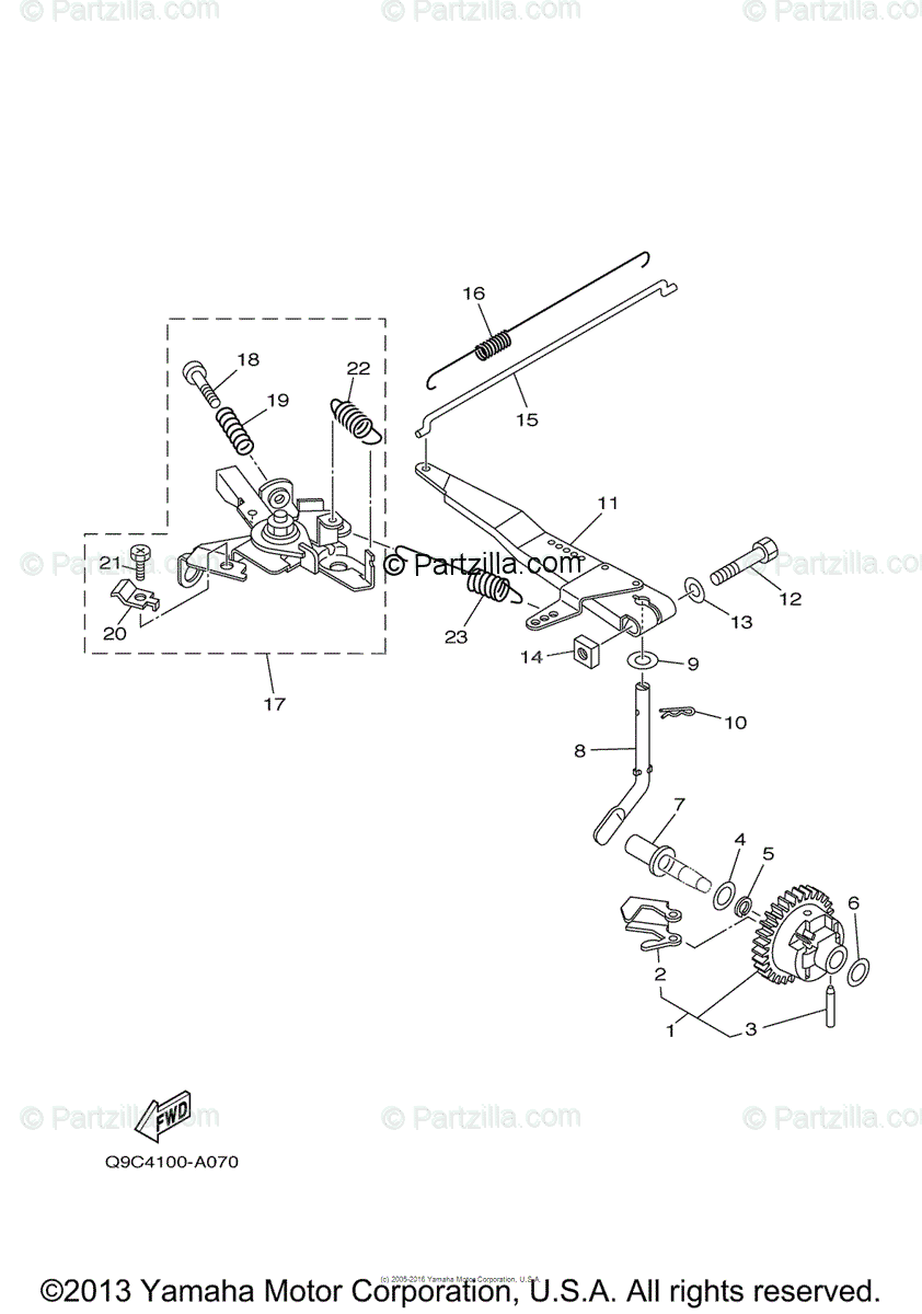 Yamaha Power Equipment YP20TA OEM Parts Diagram for GOVERNOR 1 YP20TA ...