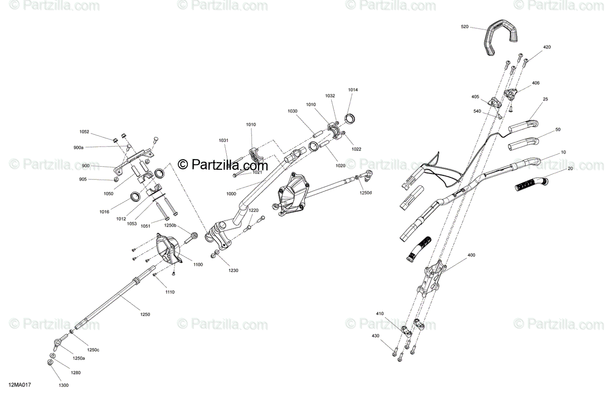 Ski-Doo 2021 SUMMIT 850 E-TEC - X OEM Parts Diagram for Mecanic 