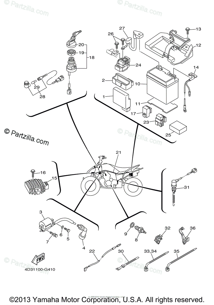 Yamaha 250 Wiring Image : 1978 Yamaha Dt250 Wiring Diagram Schematic