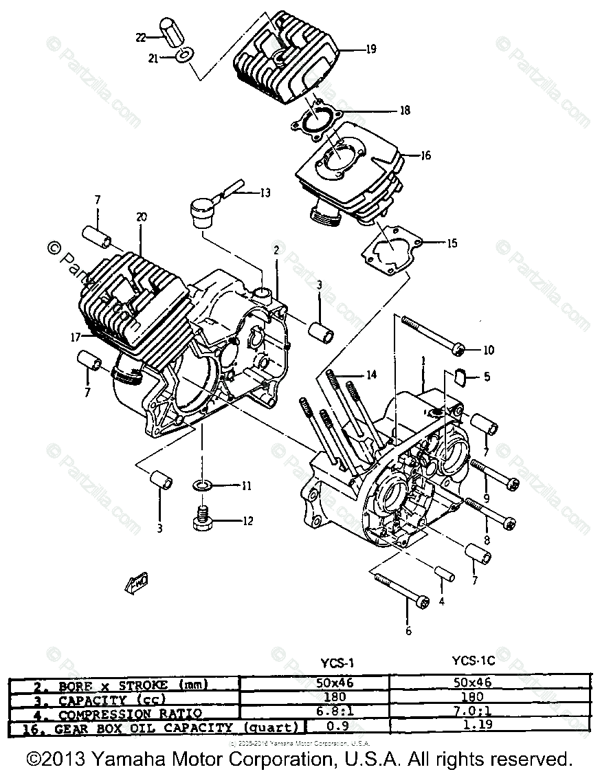 yamaha motorcycle parts diagram