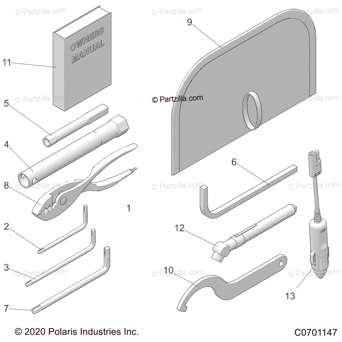 Polaris Side by Side 2023 OEM Parts Diagram for REFERENCE, OWNERS 
