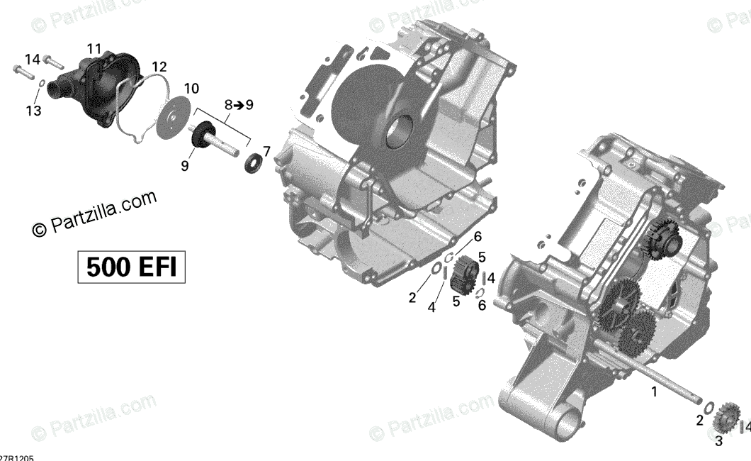 Can-Am ATV 2012 OEM Parts Diagram for Engine - Cooling | Partzilla.com
