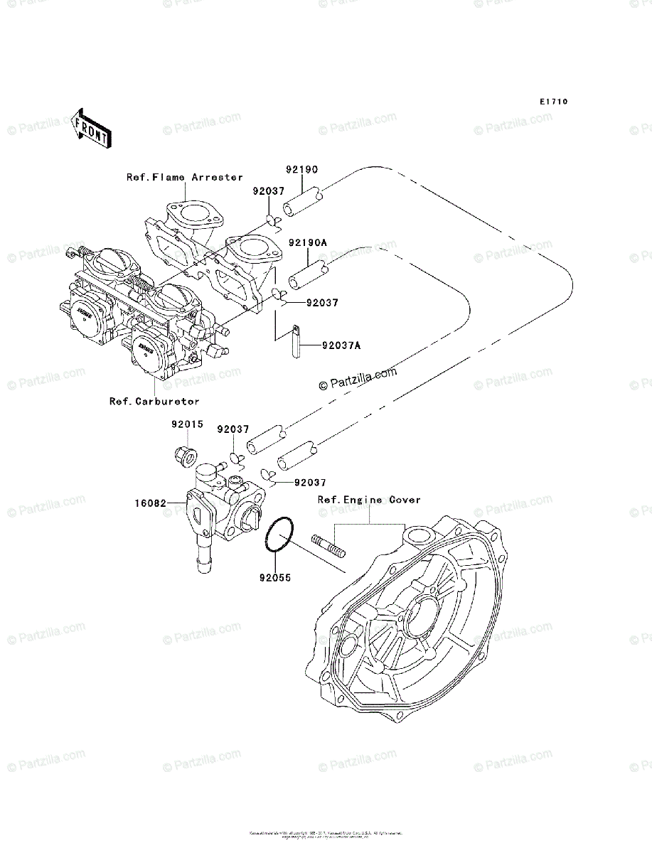 Kawasaki Jet Ski 1996 OEM Parts Diagram for OIL PUMP | Partzilla.com