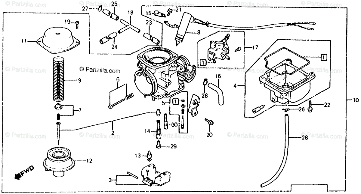 Vergaser Carburetor carb HONDA CH 125 84-90 CH 150 1984-1990