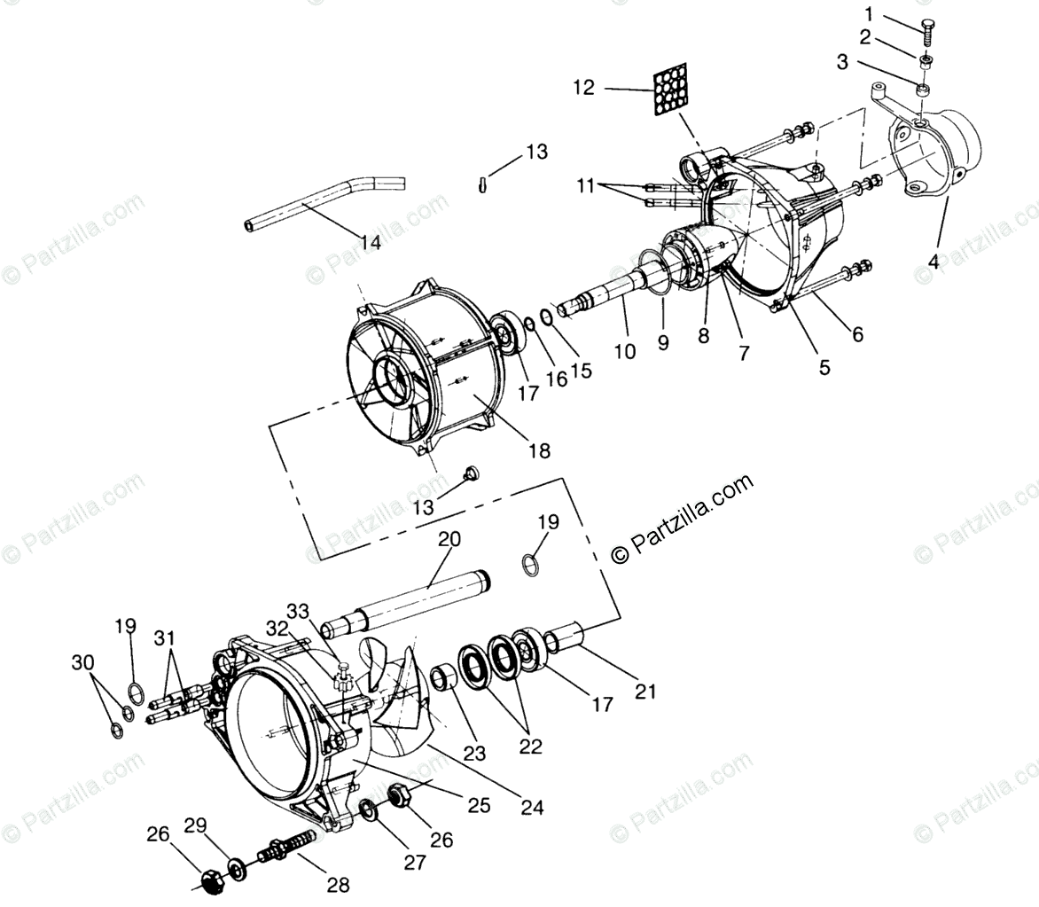 Details about   1995 Polaris SL 650 Jetski head 