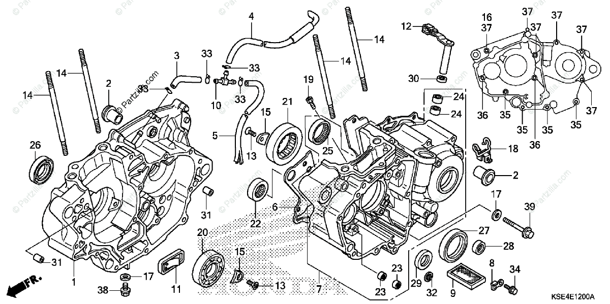 Honda OEM Part 22810-KSE-670 