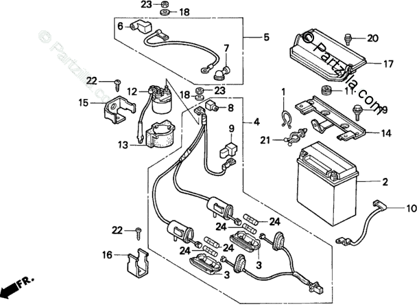 Honda Atv 1999 Oem Parts Diagram For