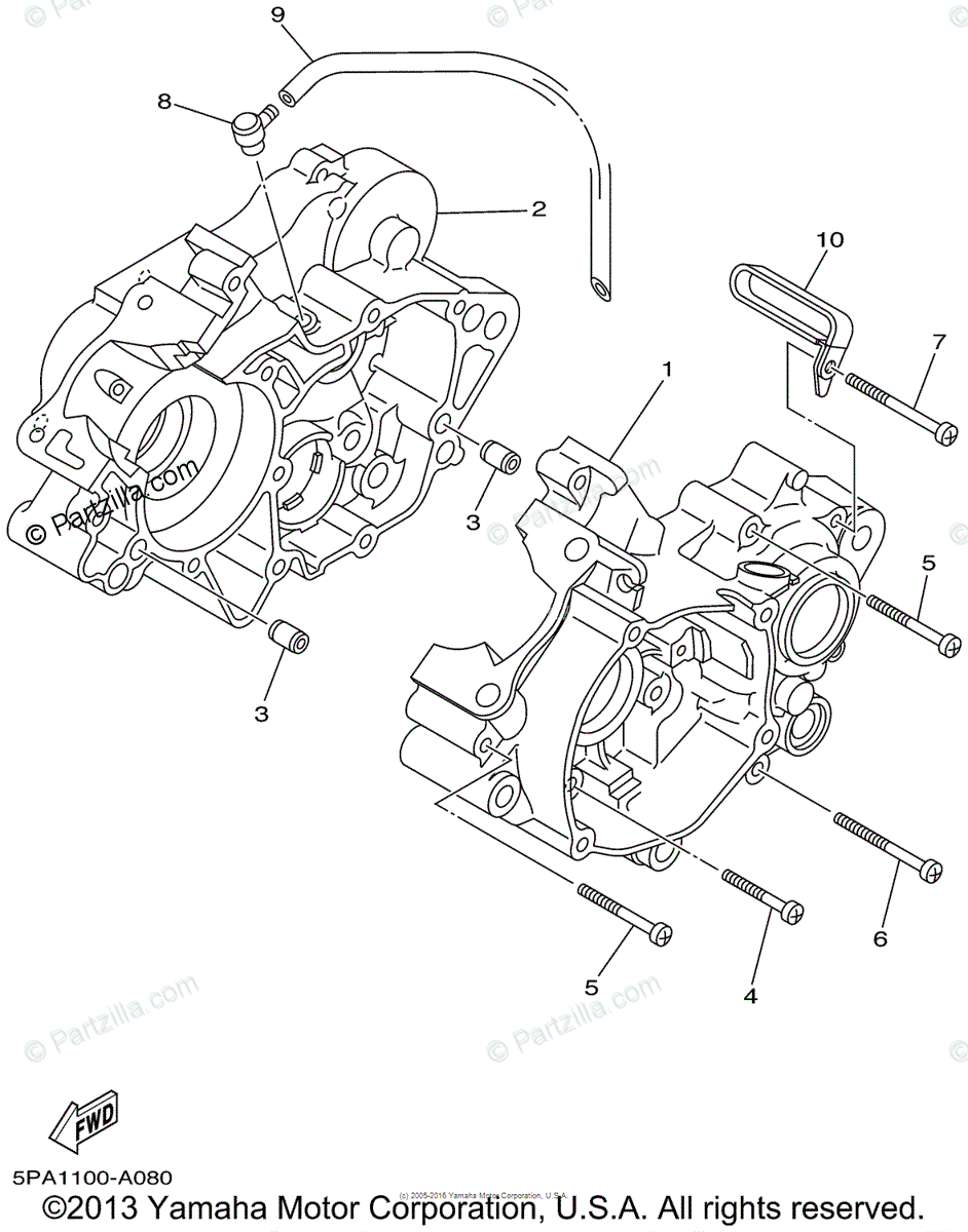 yamaha motorcycle engine diagram