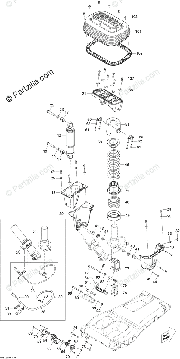 Sea-Doo 2012 GTX LIMITED IS 260 (18CA, 18CB) OEM Parts Diagram for