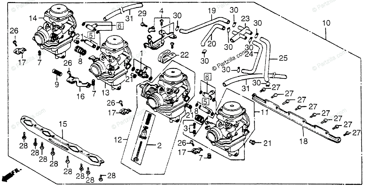 1984 Honda CB650 Nighthawk Carburetor Air Screw A – 5th Gear Parts