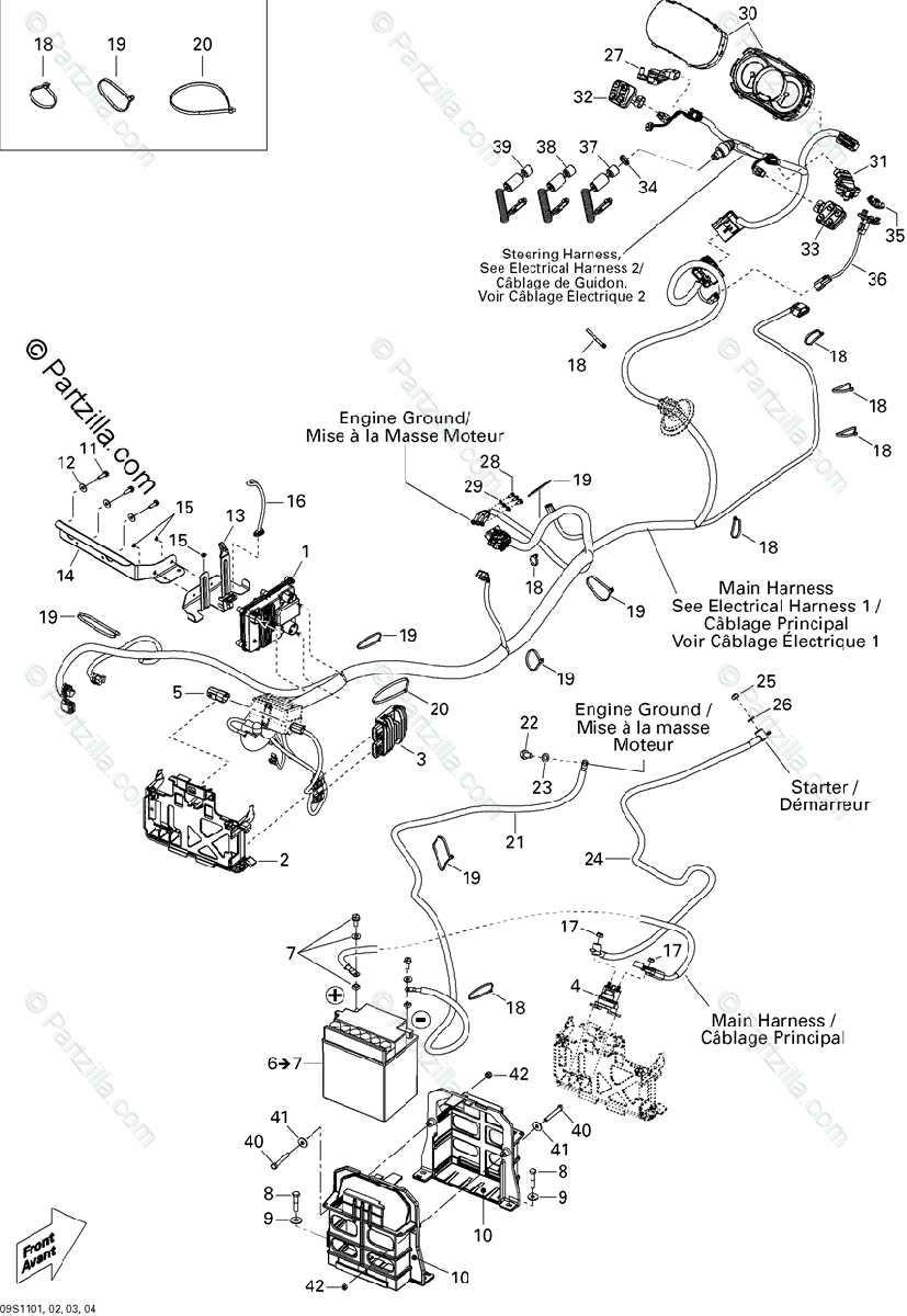 Sea-Doo 2012 GTX LIMITED IS 260 (18CS) OEM Parts Diagram for