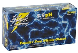 Black Lightning Powder Free Nitrile Gloves - X-Large