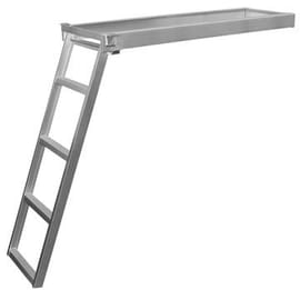 Under-Deck Pontoon Ladder For Round Front Pontoon Decks