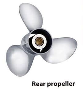 Propeller 13.5in Diameter 15 Pitch R 3 Blade Stainless Steel Solas SS Dual