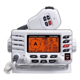 Explorer Ultra Compact Vhf Radio, White