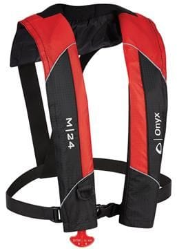 Manual Inflatable Life Vest, Red