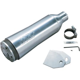 Aluminum Universal Silencer - 1 3/4in. Inlet and 1 3/4in. Core