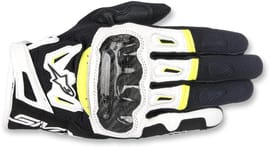 SMX-2 Air Carbon V2 Gloves - Black/White/Fluo Yellow - Large