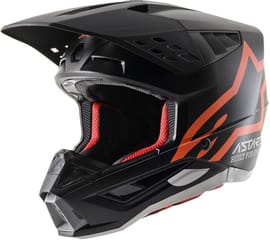 SM5 Helmet - Compass - Matte Black/Orange Fluo - Large